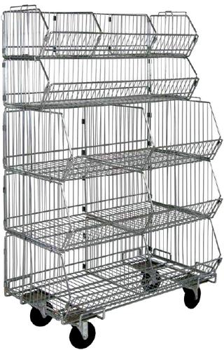 Chrome Wire Stacking Baskets Option Image