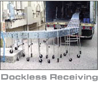 NestaFlex 226 Series Expandable Portable Conveyors with 14" Wide Red Nylon Wheels Option Image