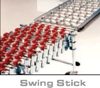 226 Series Expandable Portable Conveyors 14" Wide Red Nylon Option Image